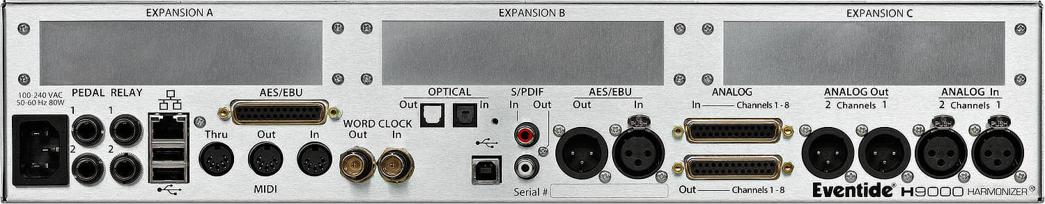 eventide h9000 rear panel