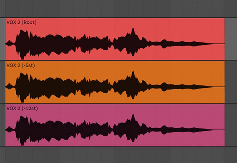 3 Vocal Tracks Layered