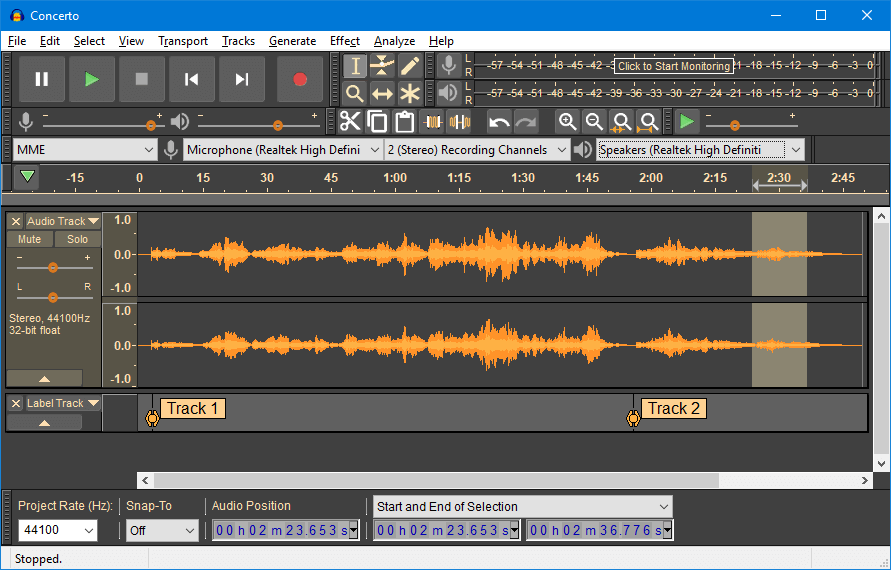 audio editor tool