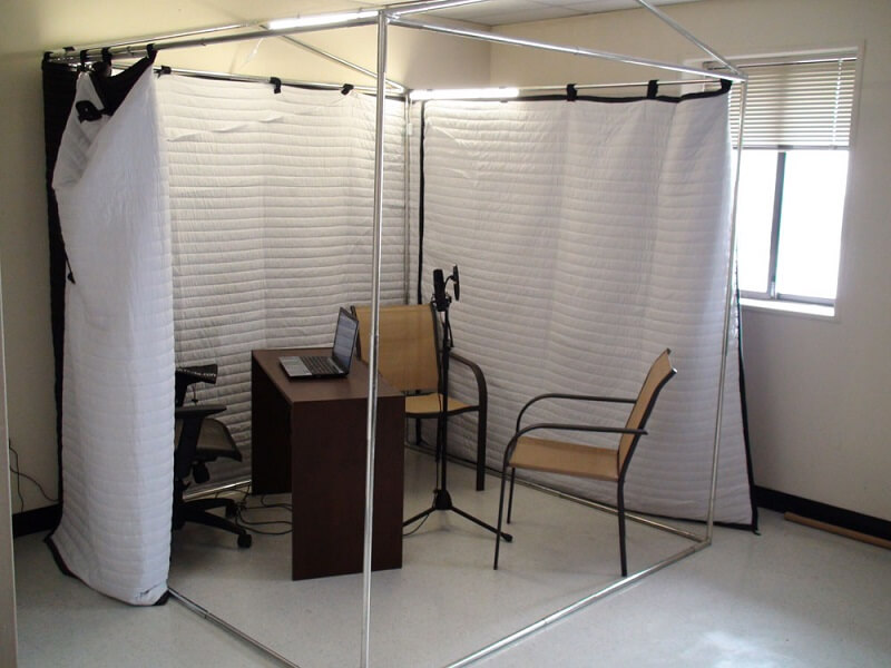 curtain vocal booth