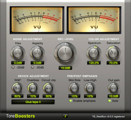 Tone Boosters- TB Reelbus Tape Emulator