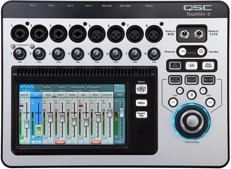 QSC TouchMix-8 Compact Digital Mixer