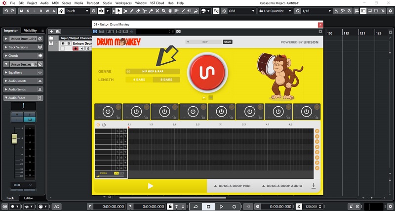 Picking Genre in Drum Monkey