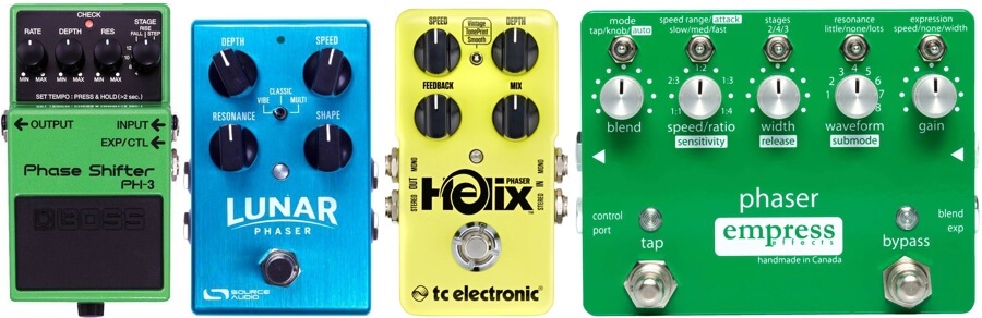 phaser vs flanger vs chorus