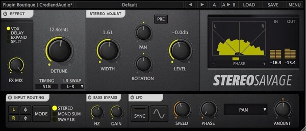 Stereo Savage by CredlandAudio - Best Stereo Width Plugins