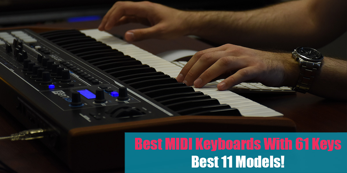 Best MIDI Keyboards With 61 Keys Feat