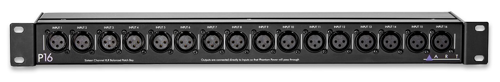 ART P16 16-channel XLR Balanced Patchbay