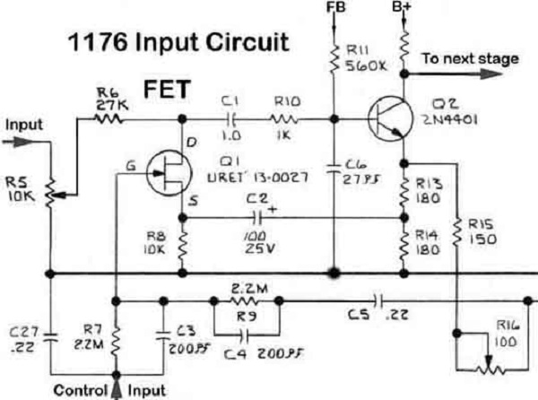 Urei 1176 Schematics - What is FET Compressor