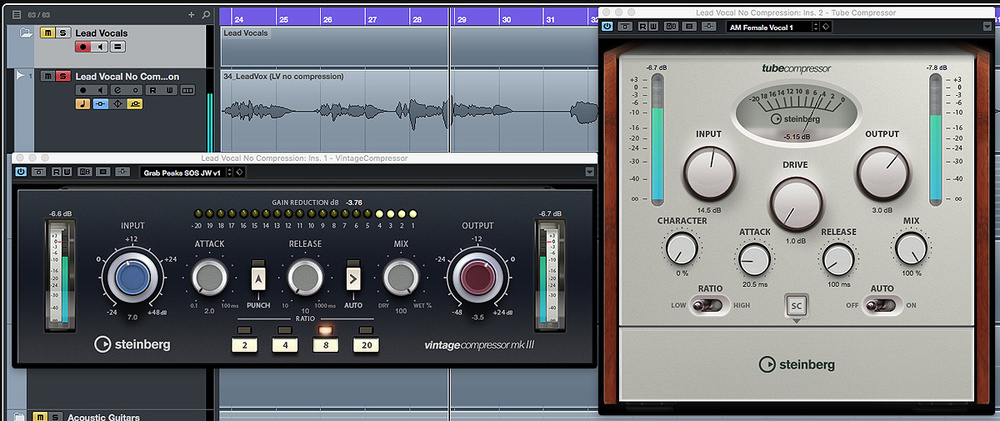 Cubase Compressors