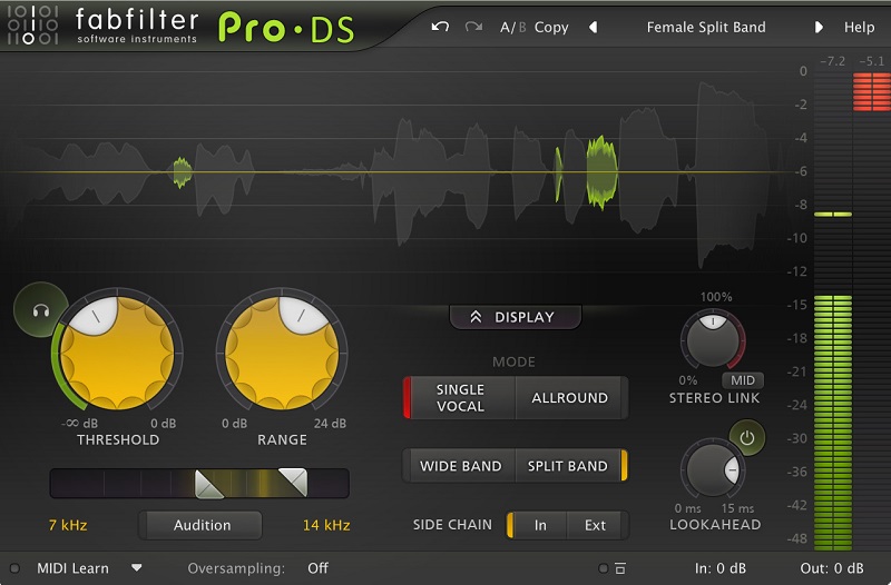 FabFilter Pro-DS - Best De-Esser Plugins