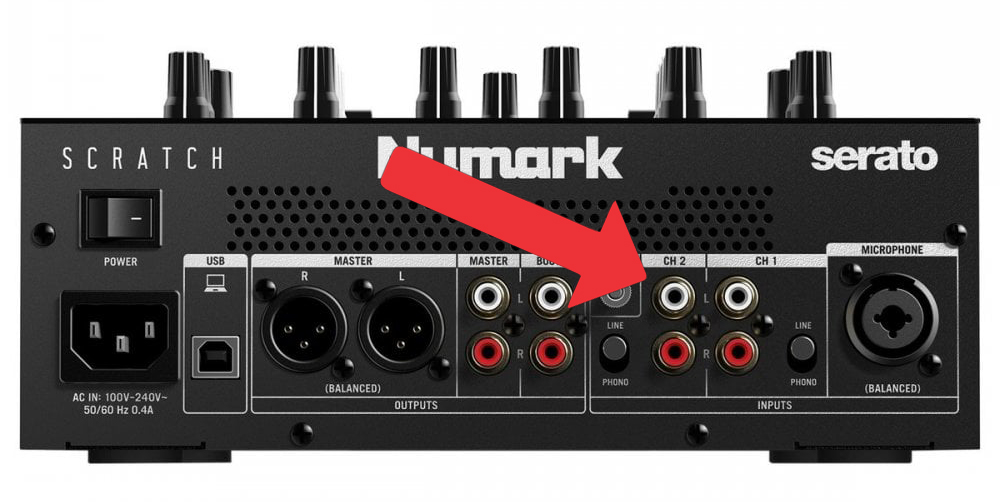 Phono and Line Inputs - DJ Mixer Inputs and Outputs